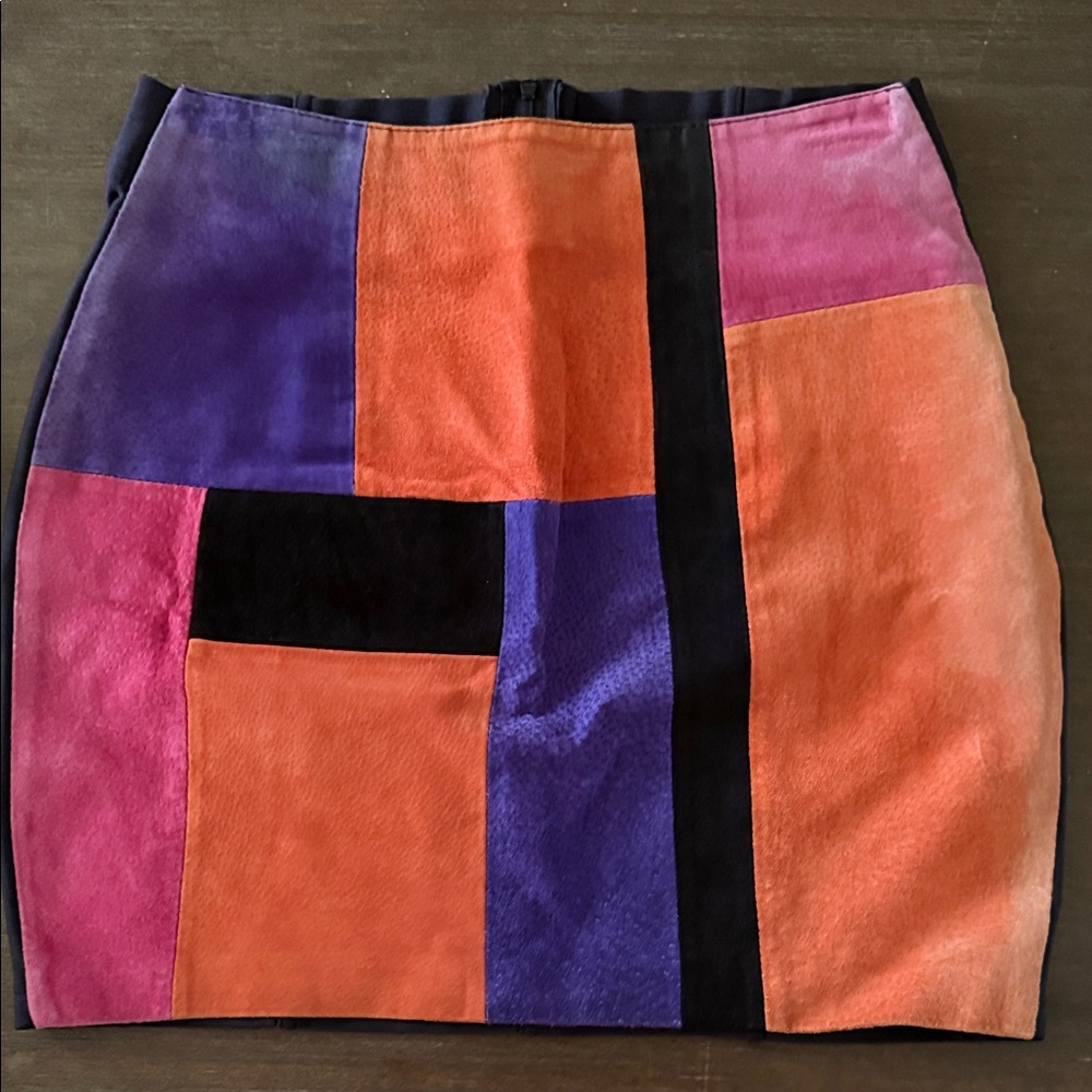 Vintage Express Color Block Skirt